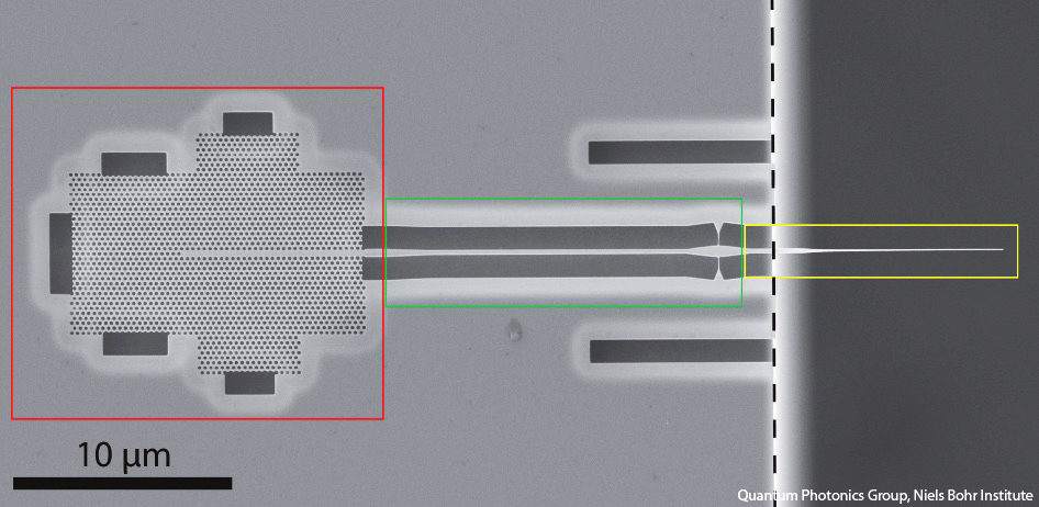 SEM Image of nanofabricated device